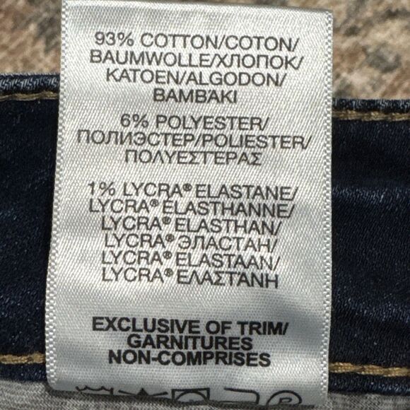 Silver Jeans Suki Mid Slim Straight Women’s 28 x 22 1/2 Distressed Blue Denim - Picture 7 of 16